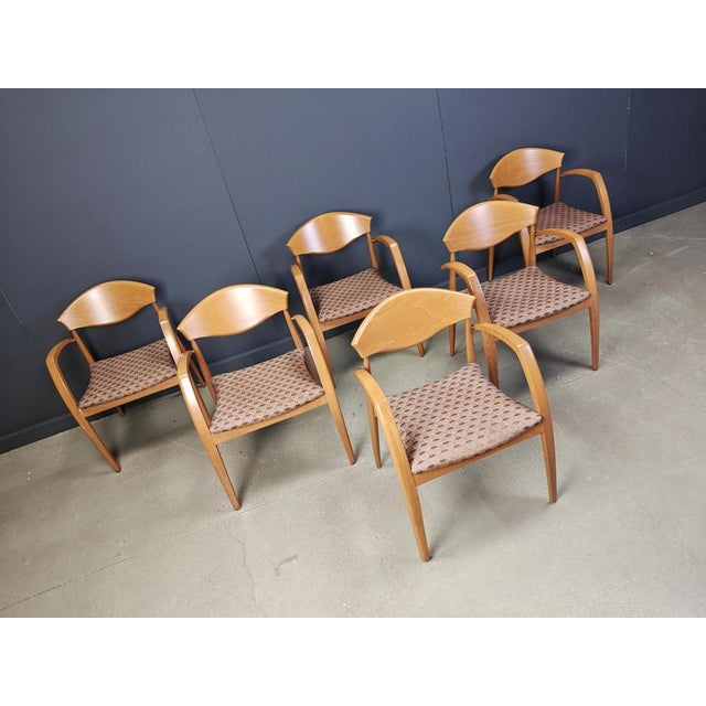 Wood Vintage Spanish Wooden Armchairs, 1990s, Set of 6 For Sale - Image 7 of 10