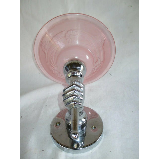 C1930 French Art Deco Nickel Over Bronze Hand Torch Form Sconce by Andre Arbus For Sale - Image 4 of 9