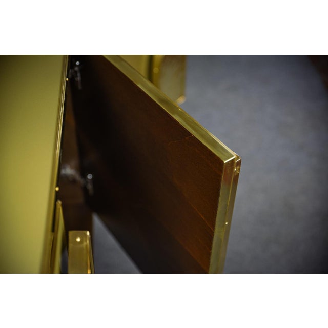 Italian Birch Sideboard with Gold Murano Glass and Brass Handles from Justfurnituress SRL For Sale - Image 10 of 18