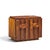Lane Staccato Brutalist Mid Century Walnut Nightstands - Pair For Sale In Chicago - Image 6 of 11