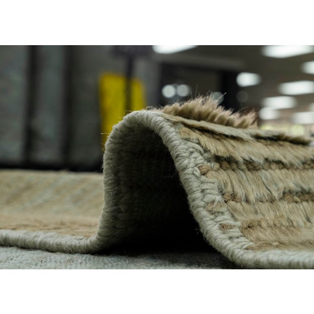 Brown Turkish Tulu Handmade Rug 7'8" x 10'5" #18501 For Sale - Image 8 of 8