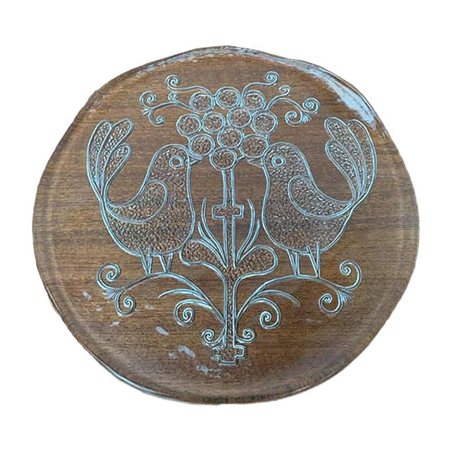 Mid-Century Swedish Glass Plate from Kosta Boda For Sale