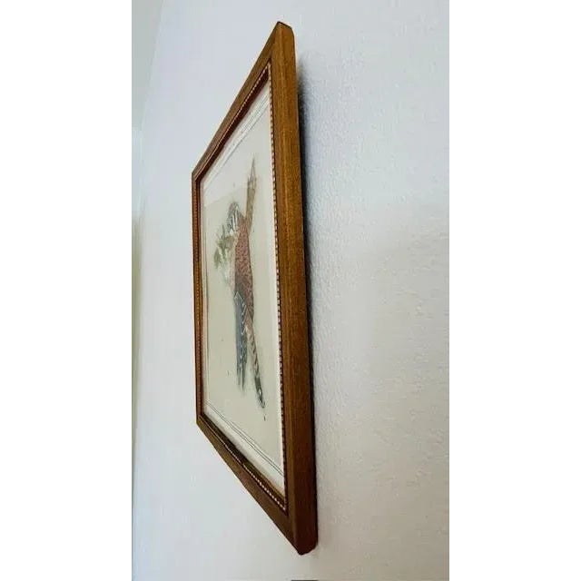 Mid 20th Century Original Bird Watercolors, Vintage, A Pair For Sale - Image 9 of 11