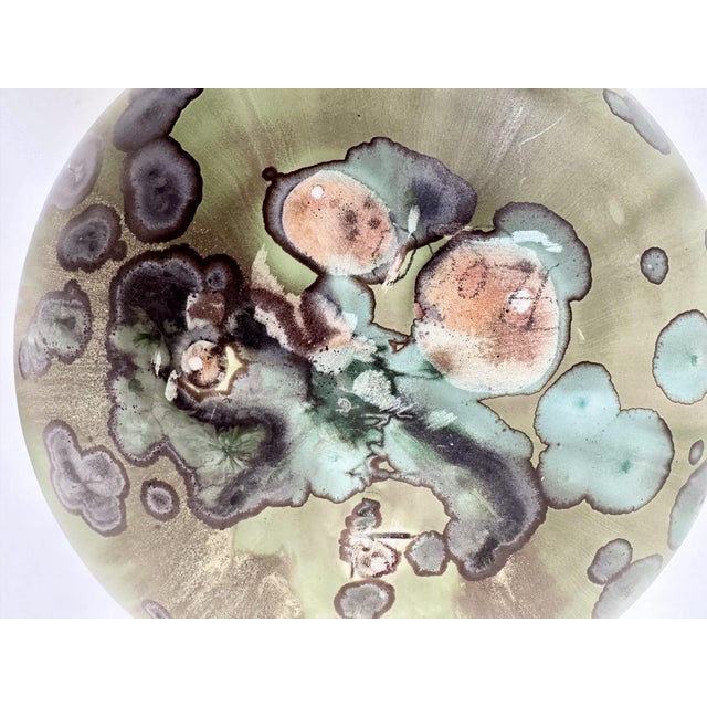 Beige Glazed Studio Ceramic Art Vase with Standing Ring by Hanne Wydra-Jantz, Germany, 1980s For Sale - Image 8 of 18