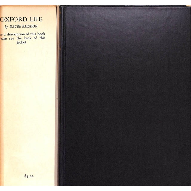 BALSDON, Dacre [279] pp. Essential Books, Inc. 1958 8 3/4" x 5 7/8" Oxford Life by Dacre Balsdon. This book looks at life...