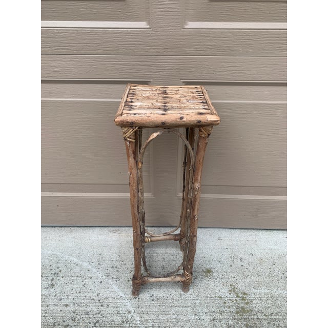 Vintage American Rustic Twig Drinks Table For Sale - Image 4 of 12