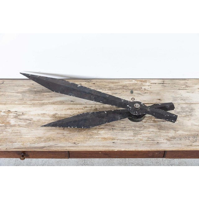 Large Antique French Clock Tower Hands in Zinc For Sale - Image 13 of 16