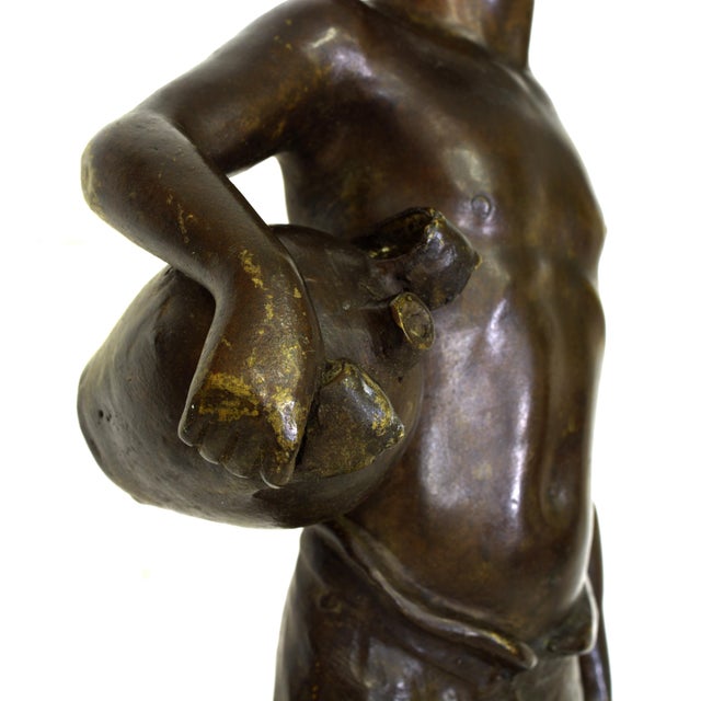 Italian School, Water Carrier with Amphorae, 1920s, Bronze For Sale - Image 11 of 15