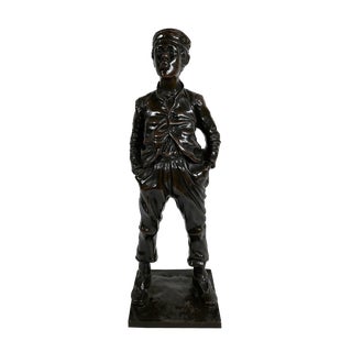 After H. Hertzberg, Le Siffleur, 19th-Century, Bronze For Sale