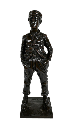 After H. Hertzberg, Le Siffleur, 19th-Century, Bronze