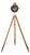 Searchlight Spotlight Floor Lamp in Copper and Brass on Wooden Tripod by Francis Bolton, 1930s For Sale