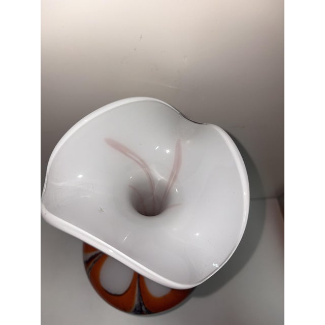 Opal Glass Vase, 1950 For Sale - Image 3 of 10