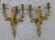 Rococo Late 19th Century Pair of Rococo Style Gilt Bronze Three Arm Wall Candelabra Sconces For Sale - Image 3 of 7