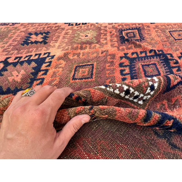 Antique Turkmen Yomut Hand-Knotted Wool Area Rug - 5'3" X 8'1" For Sale - Image 13 of 14
