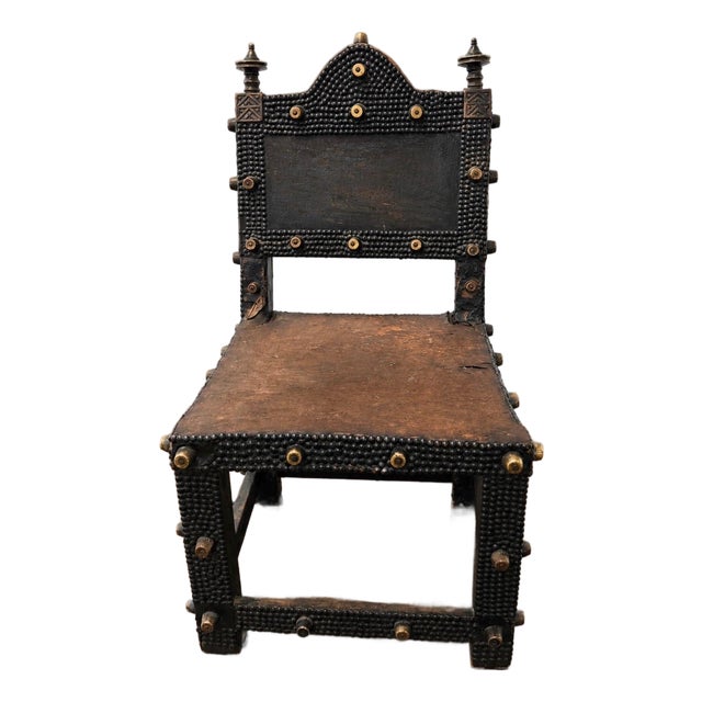 Early 20th Century Ashanti People Ghana Asipim Kings Chair For Sale