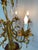 Mid 20th Century Italian Gilt Tole and Crystals Electric Candelabra Lamp For Sale - Image 9 of 18