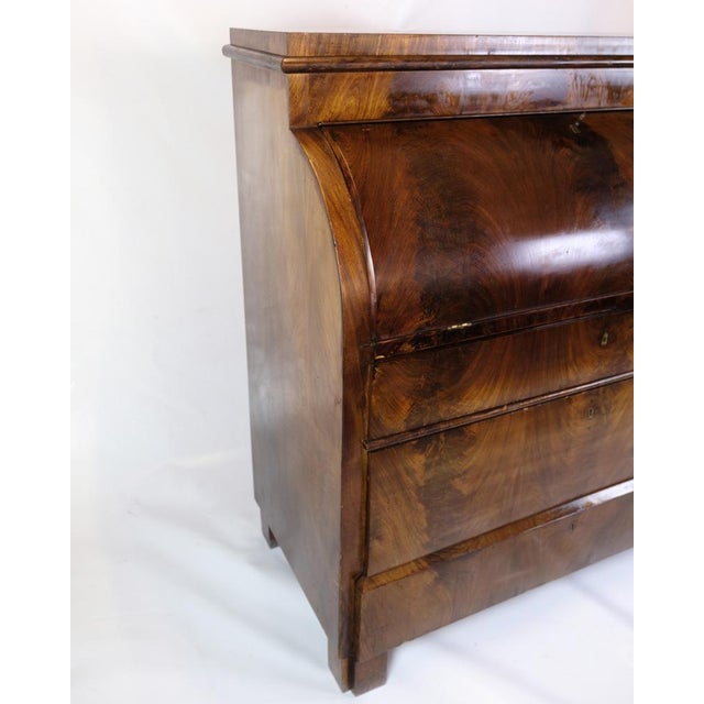 Chatol with Four Drawers in Hand Polished Mahogany, 1820s For Sale - Image 3 of 18