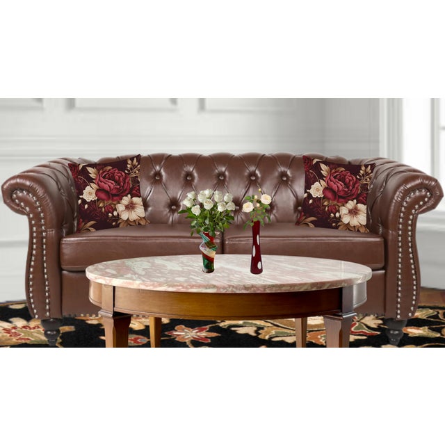 Art Glass Ribbon Swirl and Polka Dot Vase- A Pair For Sale - Image 11 of 18