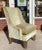 Modern Wingback Down Filled Green Silk Velvet Giltwood Chair For Sale - Image 4 of 5