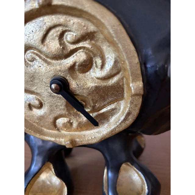 2000 - 2009 Ceramic Clock by Elizabeth Garouste, 2000s For Sale - Image 5 of 11