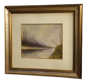 Italian Artist, Landscape, 1950, Oil on Board, Framed