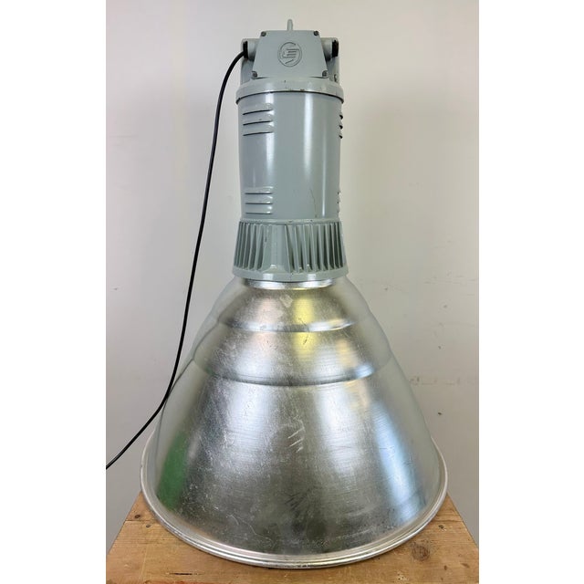 Large Industrial Aluminium Pendant Light from Elektrosvit, 1960s For Sale - Image 13 of 18