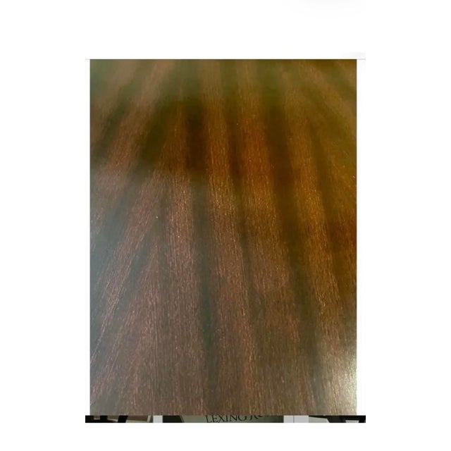 Transitional Mahogany Dining Table For Sale - Image 3 of 6
