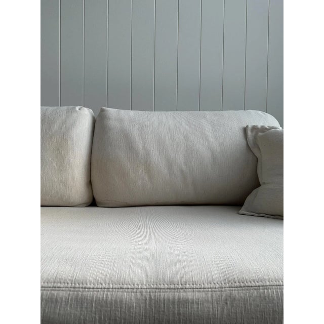 Vintage Brown Jordan Braided Wicker Hexagonal Sofa For Sale - Image 11 of 18