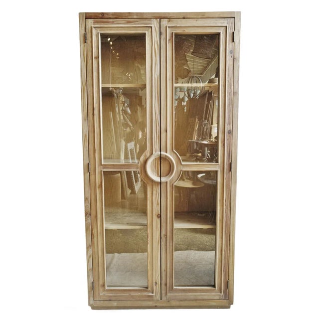 Sutton Salvaged Wood Display Cabinet For Sale - Image 11 of 11