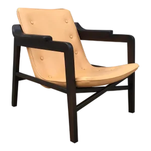 Mid 20th Century Fireplace Chair Attributed to Tove & Edvard Kindt Larsen