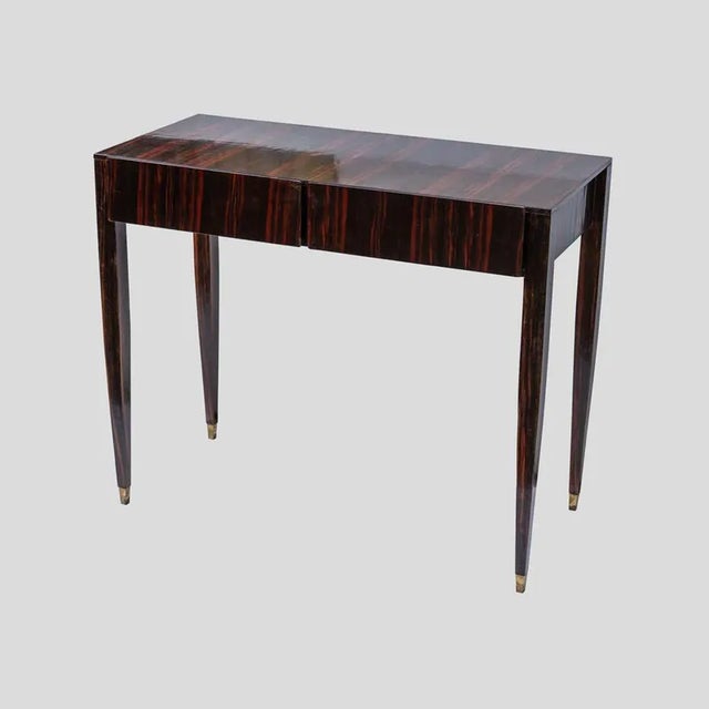 Brown Vintage Vanity Table by Gio Ponti, 1960s For Sale - Image 8 of 8