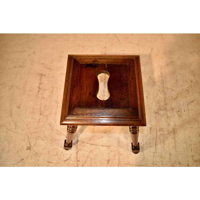 19th Century 19th Century French Oak Turned Stool For Sale - Image 5 of 6