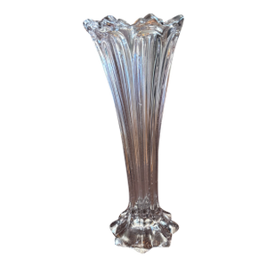 Antique Sun Purple Glass Vase Circa 1899-1914