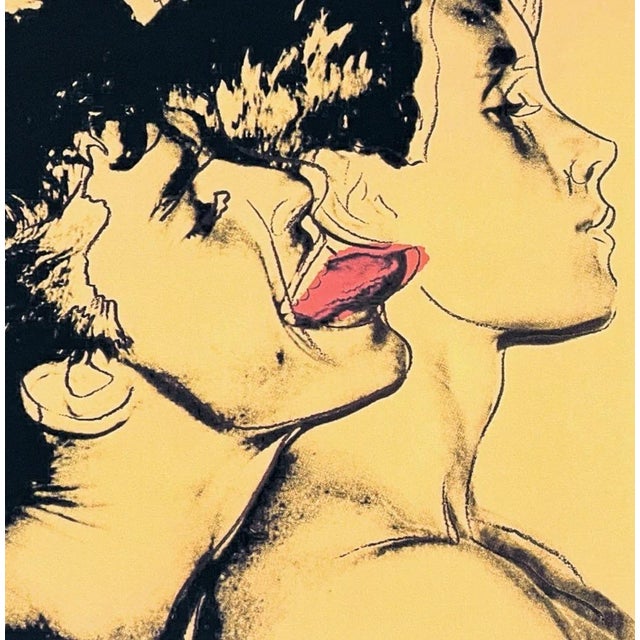 Andy Warhol (after) "Querelle yellow" print, size 60 x 60 cm, plate signed bottom right, numbered with pencil on heavy...