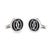 Pre-owned C de Cartier cufflinks crafted in sterling silver. The stylish cufflinks feature the double C de Cartier motif...