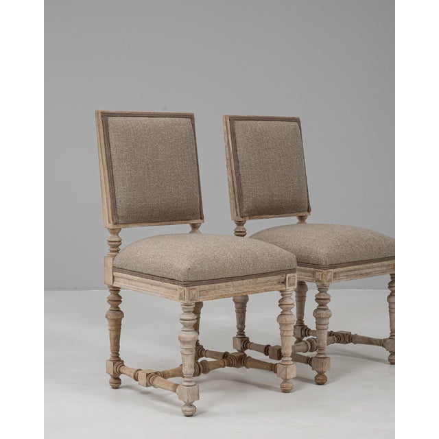 1900s French Louis XVI Upholstered Chairs - A Pair For Sale - Image 13 of 18