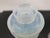 Mid 20th Century Sabino Paris Orchidees Orchid Flower Opalescent Blue Art Glass Perfume Bottle For Sale - Image 5 of 10