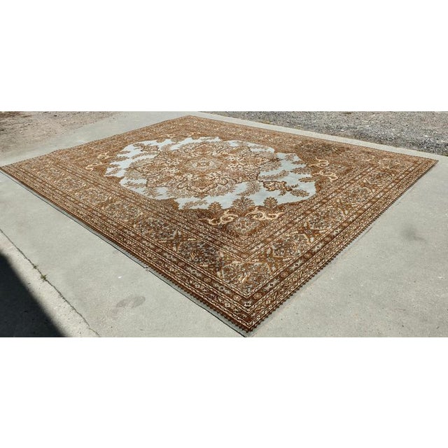 Large Vintage Tree of Life Pattern Rug, 1960 For Sale - Image 6 of 10