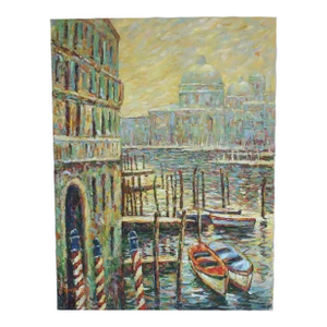 Venice Canal Scene Painting on Canvas