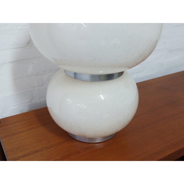 Murano Pulegoso Glass Table Lamp from Mazzega, 1970s For Sale - Image 9 of 12