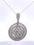 Diamond Circle Pendant Necklace 18k For Sale In Los Angeles - Image 6 of 8