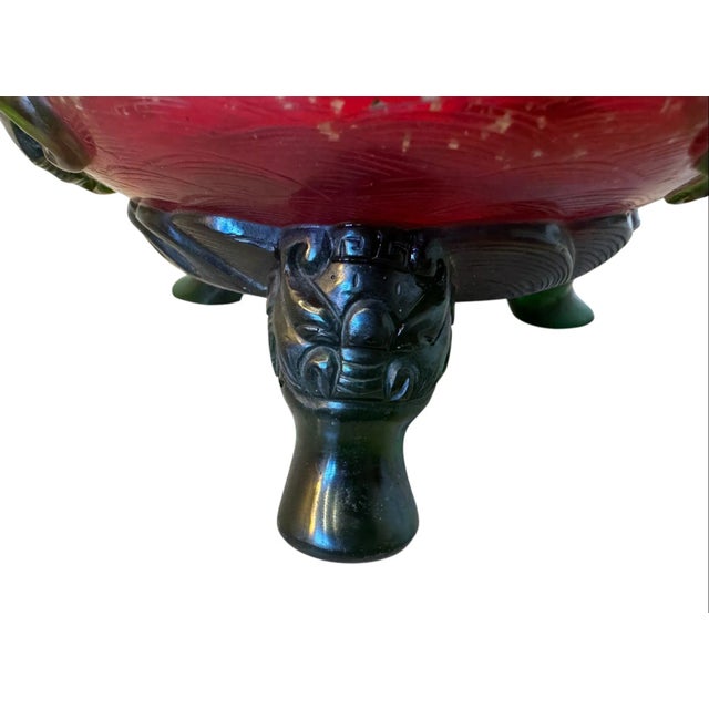 18th Century Qianlong-Style Peking Glass Censer For Sale - Image 14 of 15