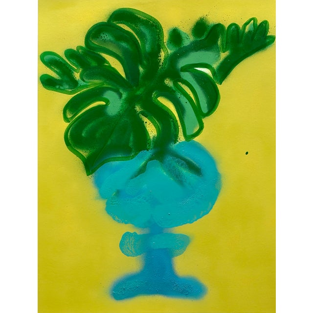Monstera Deliciosa No. 1 Contemporary Painting by Susan Havens For Sale