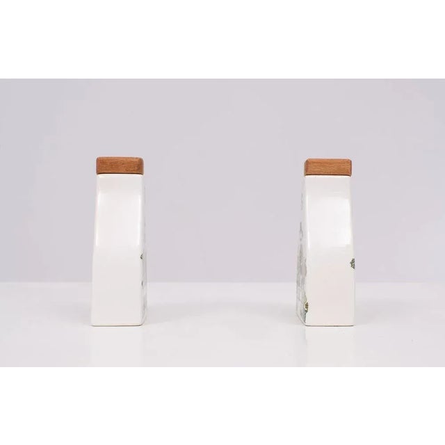Ceramic Pepper & Salt Shaker by Figgjo Flint, 1960s, Set of 2 For Sale - Image 7 of 10