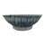 Chinese Ming Style Celadon Blue Geometric Underglaze Rustic 5" Footed Bowl For Sale