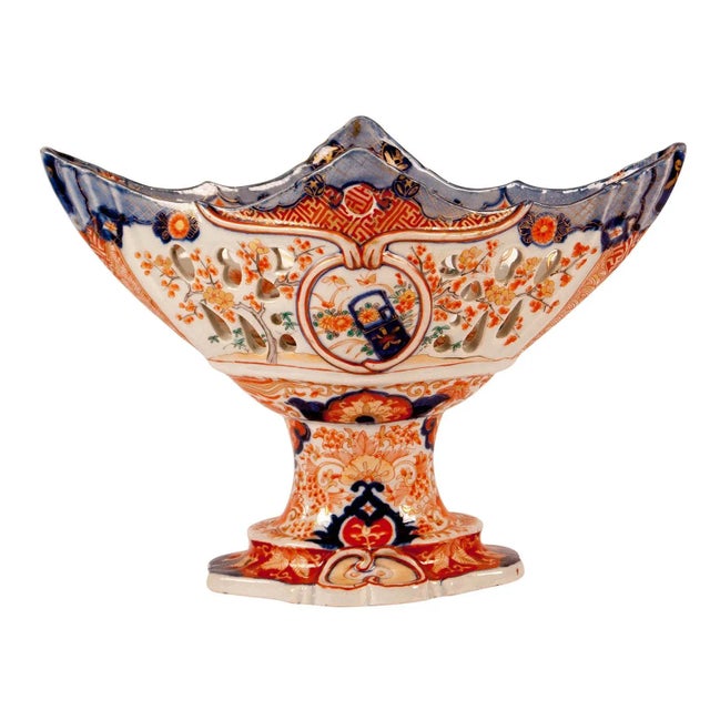 Early 19th Century Early 19th Century Orange & Blue Imari Fruit Basket For Sale - Image 5 of 6