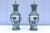 Chinese Porcelain Baluster Vase Table Lamps 19th-Century Famille Verte, a Pair For Sale - Image 13 of 17
