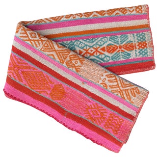 Peruvian Frazada Rug - 4′10″ × 5′1 For Sale