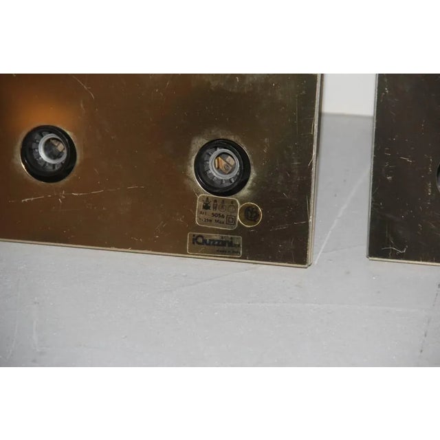 Vintage Gold-Colored Ceiling Lamps from Guzzini, 1970s, Set of 2 For Sale - Image 3 of 8