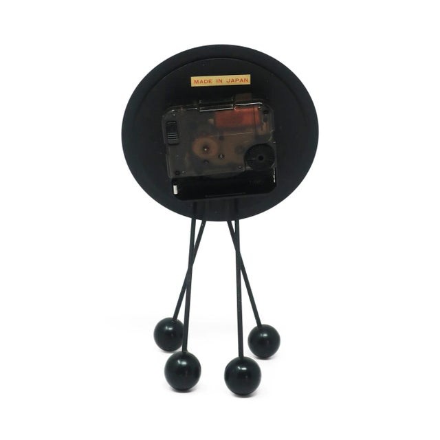 Metal 1980s Postmodern Desk Clock by Shohei Mihara for Wakita For Sale - Image 7 of 7